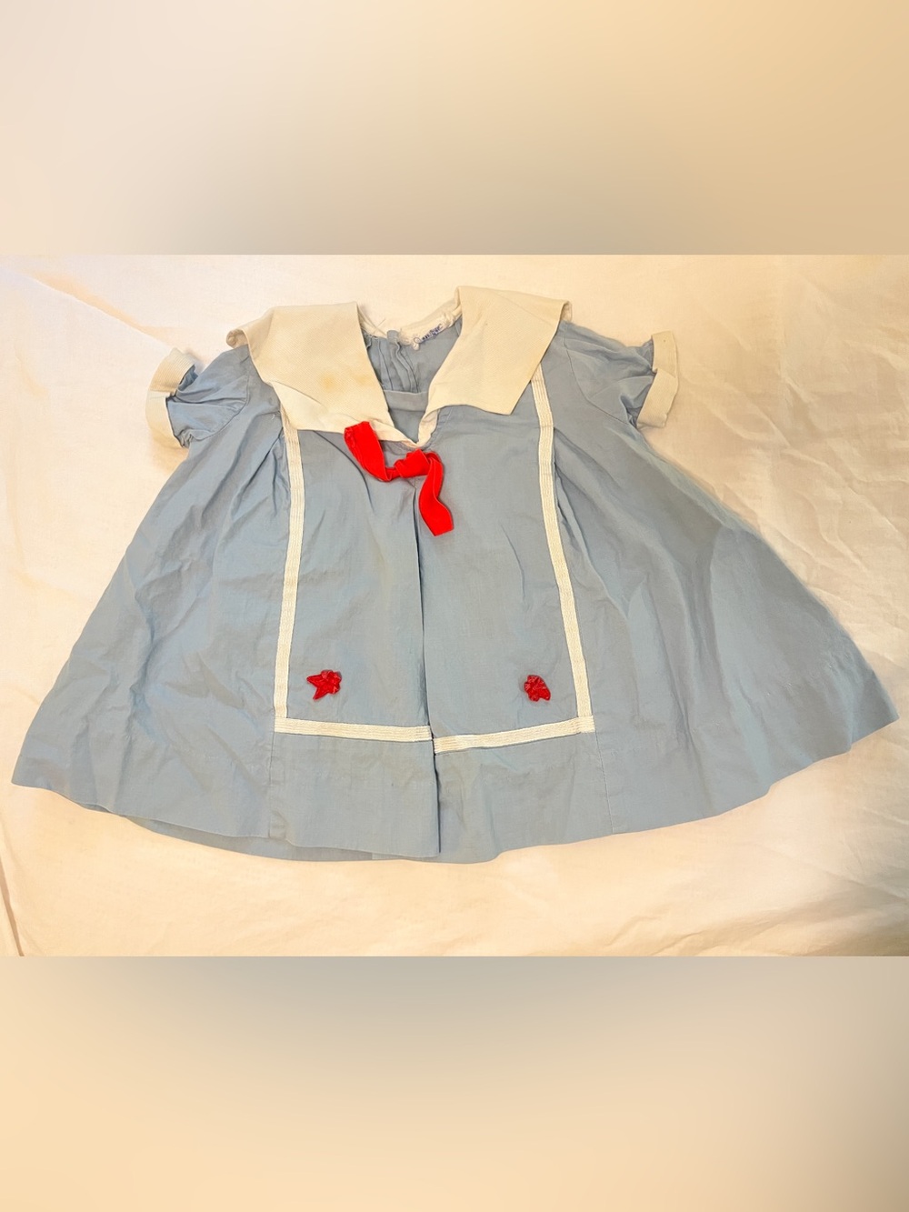 Vintage Nautical Baby Dress